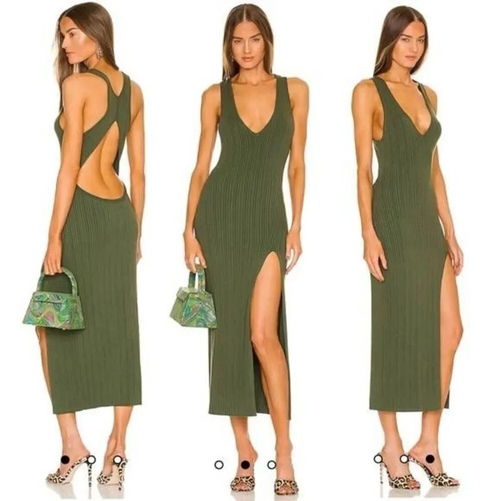Michael Costello x Revolve Variegated Rib Maxi Dress